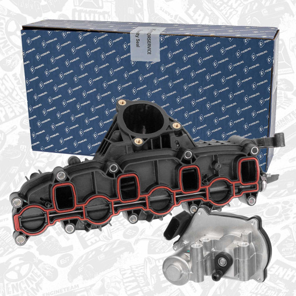 ED0143, Intake Manifold, air supply + actuator, ET ENGINETEAM, Škoda Audi VW Seat A3 A4 Q5 Exeo Leon Octavia Yeti Eos Jetta Passat Tiguan CAGA CBAB 2,0 TDI 2005+, 03L129711E, 03L129086, 7.06870.02.0, 7.10131.11.0