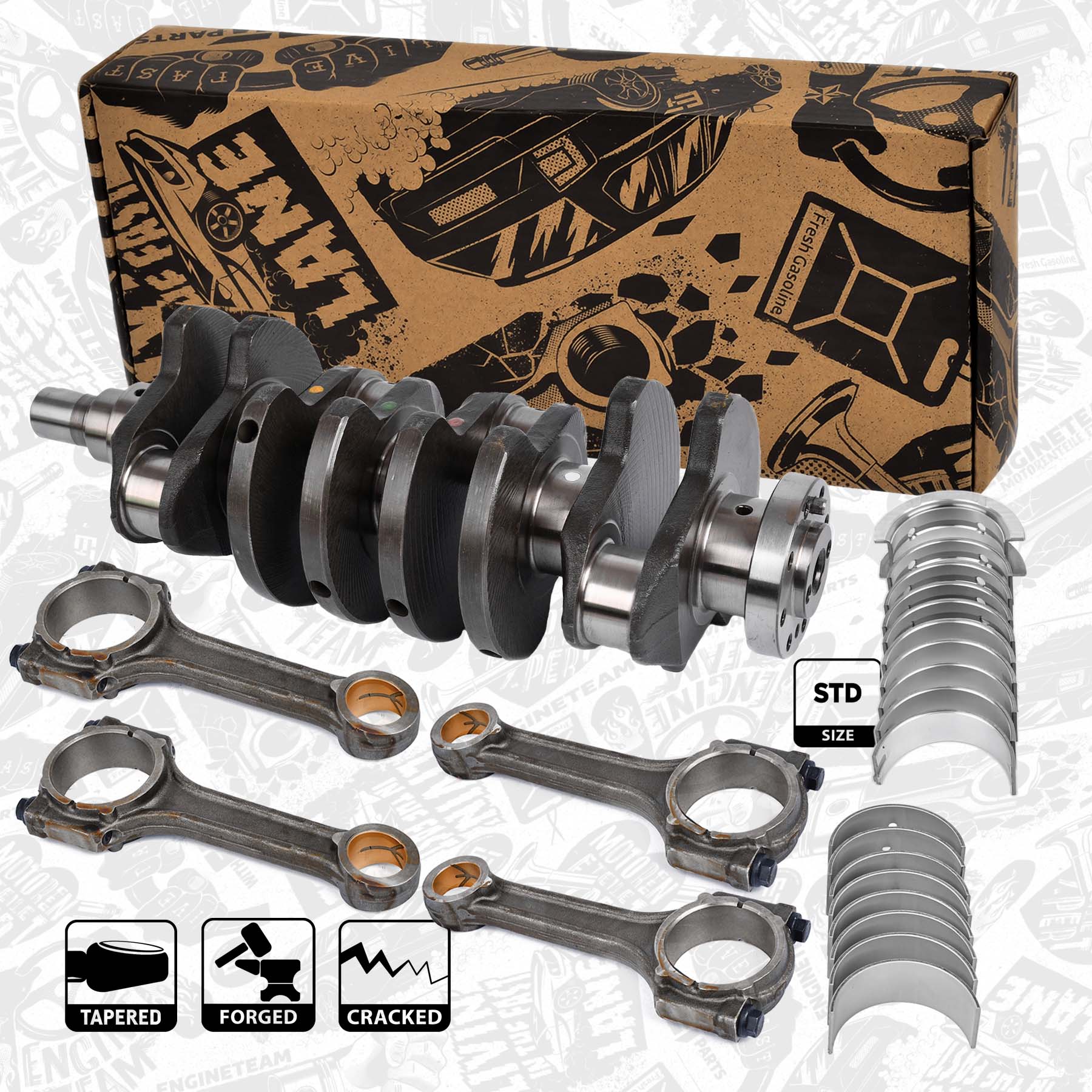 Crankshaft kit - HK0205VR2 ET ENGINETEAM - 12220M86J00, 1539542