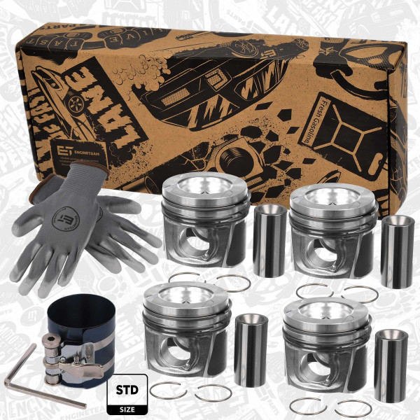 Piston Set - PM015300VR1 ET ENGINETEAM - 120A17400R, 4420365, 93168022