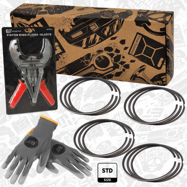 Piston Ring Kit - R1015100VR1 ET ENGINETEAM - 120338667R, 4420363, 93168021